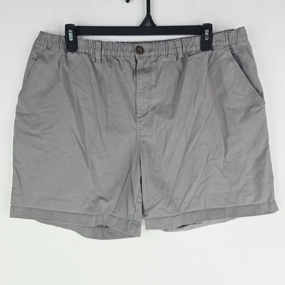 Chubbies Shorts Original Mens XXL 7" Inseam Gray Elastic Waist Flat Front